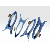 Adult limb electrode, Φ4mm, 4pcs/set, no LOGO, light blue color