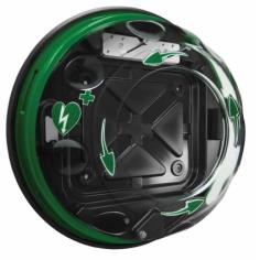 WALL CABINET,ROTAID PLUS,WITH ALARM,GREEN