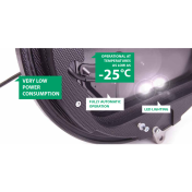 WALL CABINET,ROTAID SOLID PLUS,HEAT,WITH ALARM,GREEN